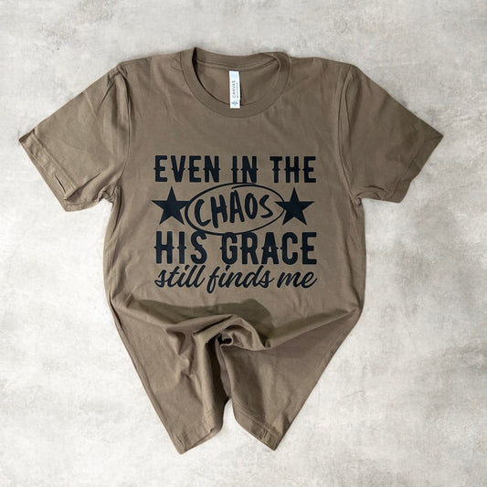 ✝️ Even in the Chaos – Faith Tee or Sweatshirt ✝️