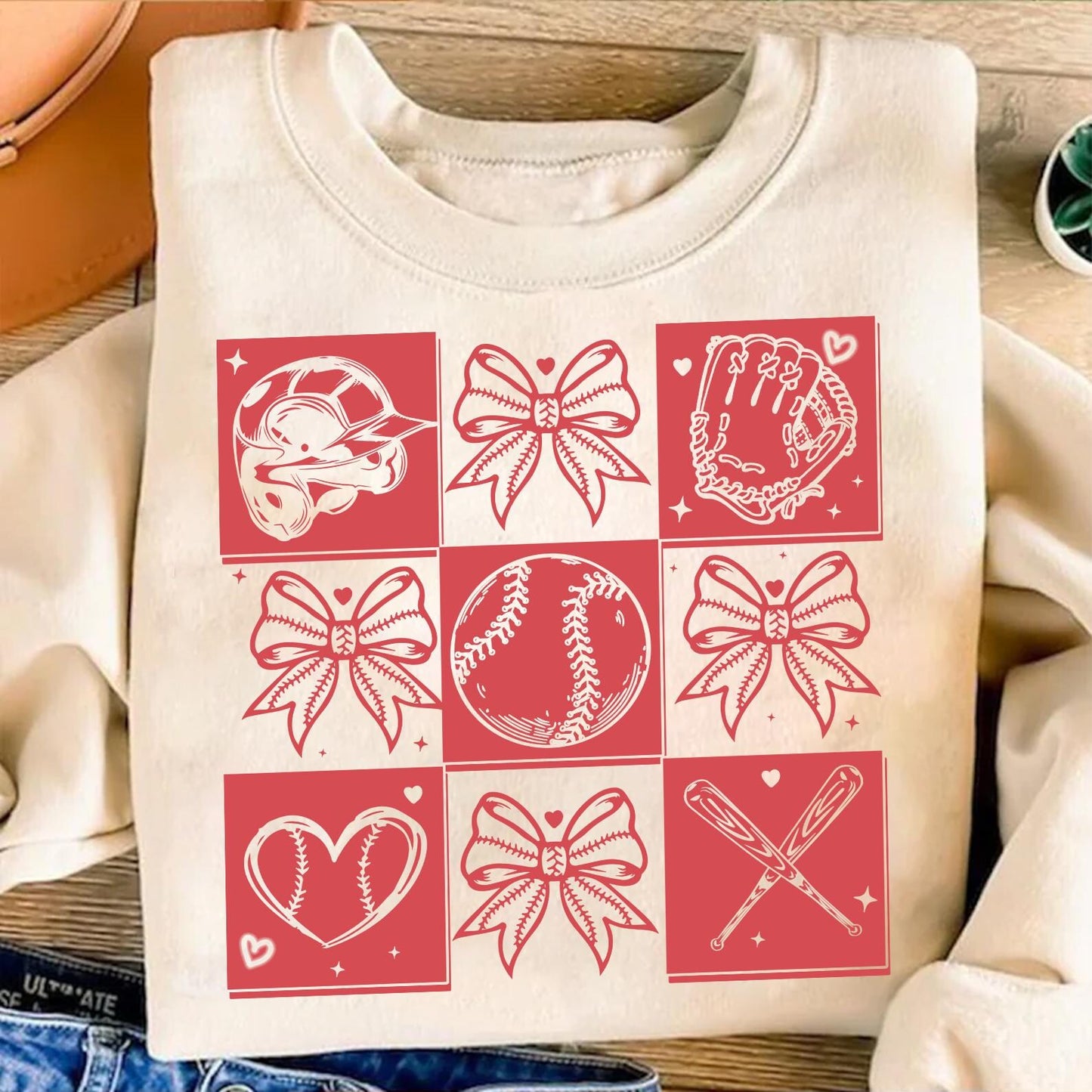⚾ Bows & Bases Ball Mom Tee or Sweatshirt 🥎