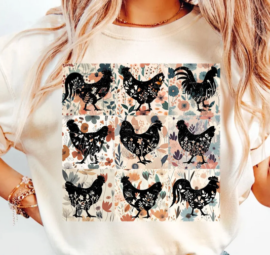 🐔 Farmhouse Chickens – Country Tee or Sweatshirt 🐔