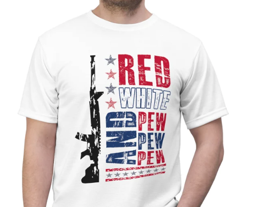 🇺🇸 Red, White & Pew Pew Tee or Sweatshirt 🇺🇸