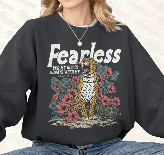 ✝️ Fearless–Faith Tee or Sweatshirt ✝️