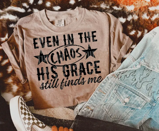 ✝️ Even in the Chaos – Faith Tee or Sweatshirt ✝️