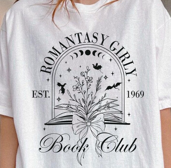 📚 Romantasy Girly Book Club – Tee or Sweatshirt 📚